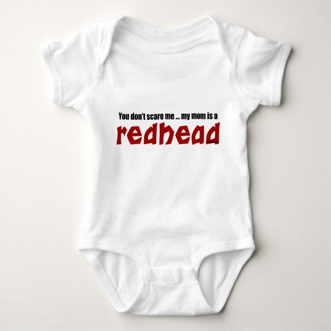 Mama ist ein Redhead Baby Strampler (Vorderseite)