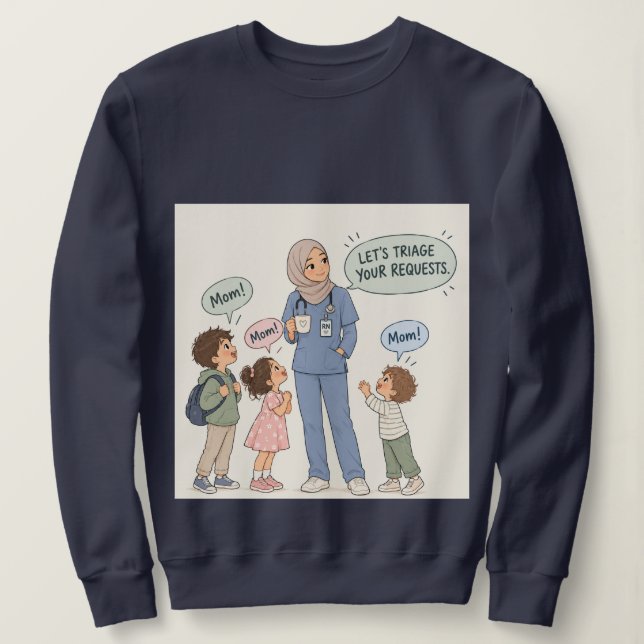 Mama ist eine Krankenschwester Sweatshirt (Design vorne)