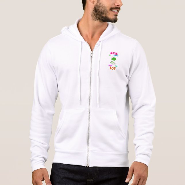 Mama ist immer da für Sie Frosch glückliche Mütter Hoodie (Vorderseite)