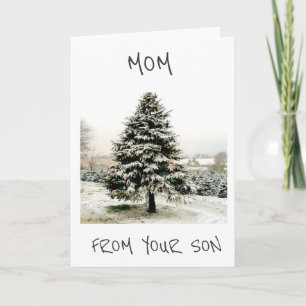 MAMA IST JE "WINTERWONDERLAND-BAUM" AM BESTEN GIFT FEIERTAGSKARTE