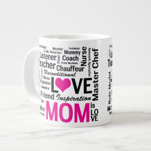 Mama ist Liebe Geschenk, die der Mutter Tagesfür Jumbo-Tasse