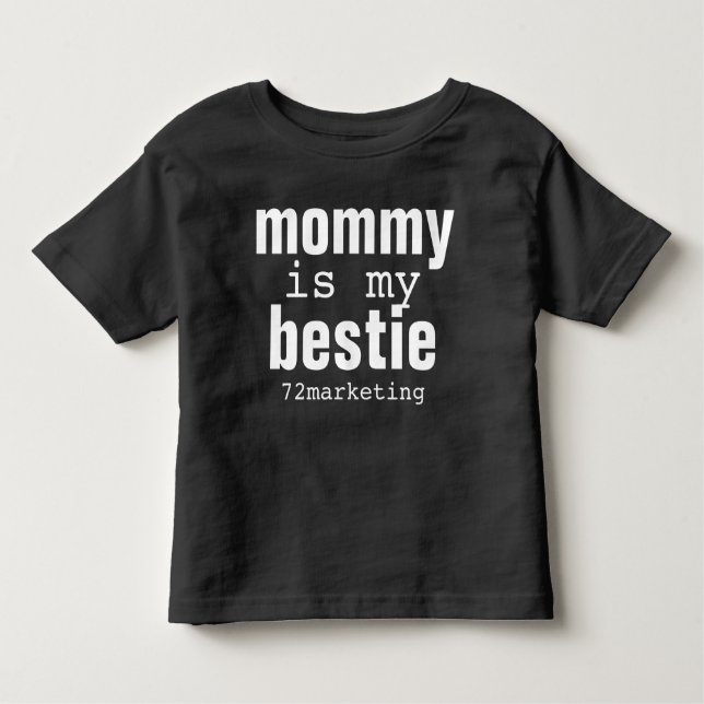 Mama ist mein bestie Babykleinkind-Shirt-Jungen Kleinkind T-shirt (Vorderseite)