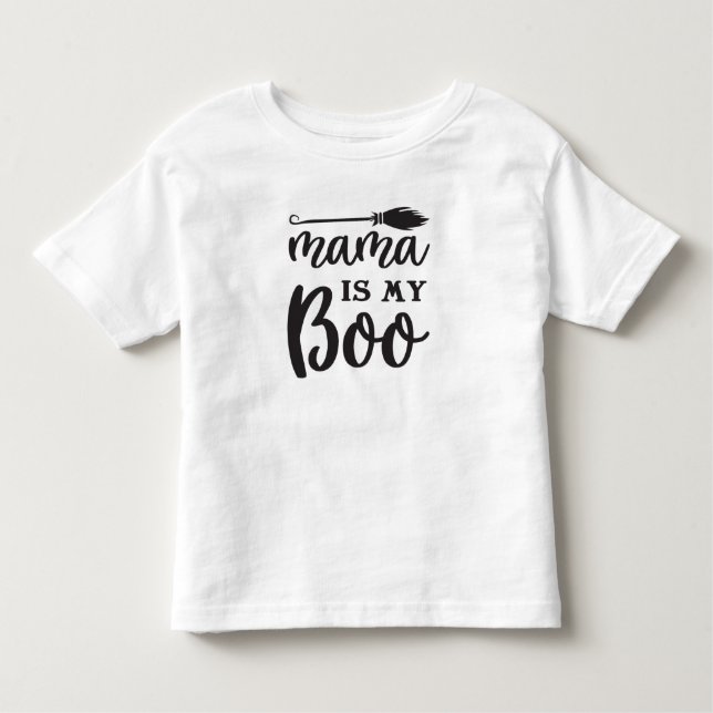 Mama ist mein Boo Halloween Kleinkind T-shirt (Vorderseite)