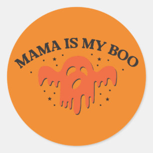 Mama ist mein Booblock Runder Aufkleber