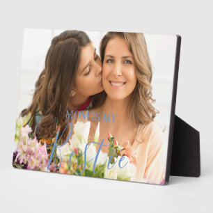 Mama ist mein Foto für Personalisierte Bestie-Name Fotoplatte
