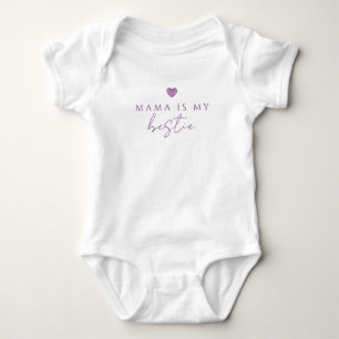 Mama ist mein Lila Herzkinderanzug Baby Strampler