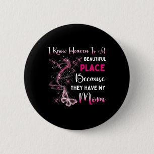 Mama ist mein Schutzengel am Paradies Button