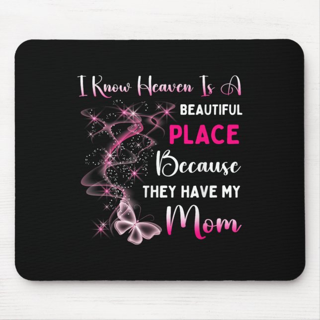 Mama ist mein Schutzengel am Paradies Mousepad (Vorne)