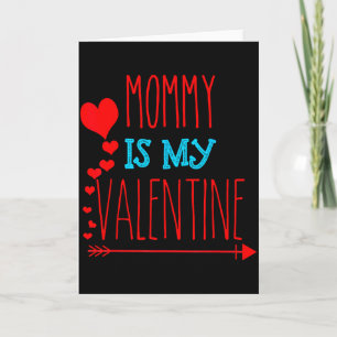 Mama ist mein Valentinstag _ Erwachsene und Kinder Karte