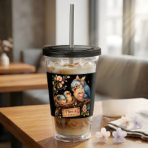Mama ist zu Hause Schwarzer Tumbler Vogel Geschenk
