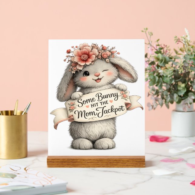 Mama Jackpot Acrylschild (Hochzeit)
