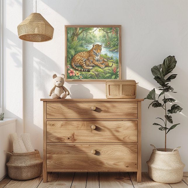 Mama Jaguar und Kleinen Kinderzimmer Poster (Von Creator hochgeladen)