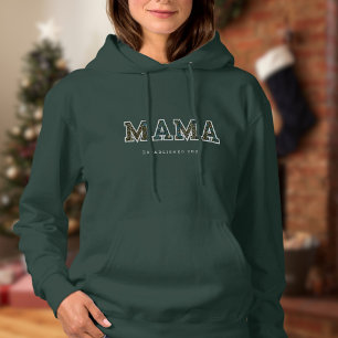 Mama - Jahr für Jahr - dunkler Trend Hoodie