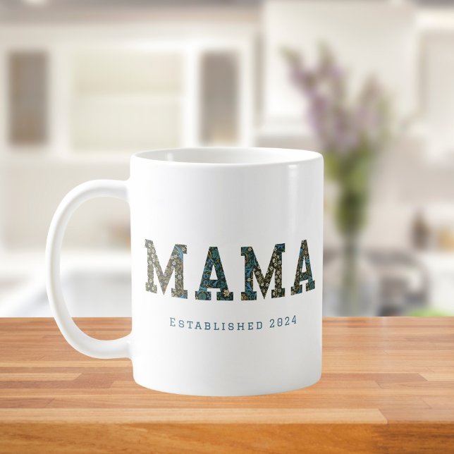 Mama Jahr für Jahr - trendige Blumencoffee Tasse (Von Creator hochgeladen)