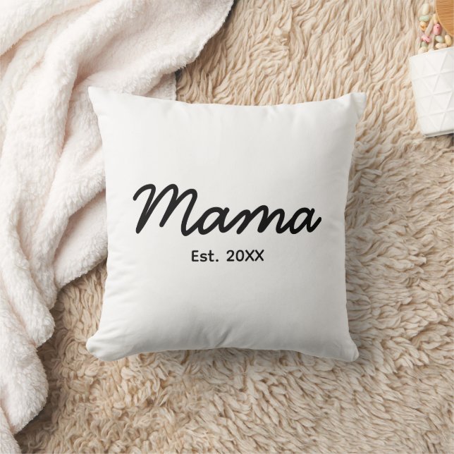 Mama-Jahr | Mama Personalisiert Datum Kissen (Decke)