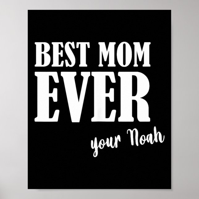 Mama je jemals _ Frauen Mutter Mutti Vorname Noah  Poster (Vorne)