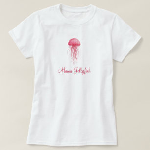 Mama Jellyfish Moderne Wasserfarbe Mädchen Baby Sh T-Shirt