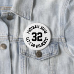 Mama Jersey Nummer<br><div class="desc">Freuen Sie sich auf Ihr Lieblings-Sportteam, Ihren Fußballspieler oder zeigen Sie einfach Ihren Schulstolz mit einem personalisierten Spirituosenknopf! Fügen Sie Ihren Schulnamen hinzu oder personalisieren Sie ihn mit einem Spielernamen und Jersey-Nummer. Ideal für Fußball, Basketball, Baseball und Fußball! Erstellen Sie individuelle Buttone für das ganze Team, Cheerleader, Eltern und Geschwister,...</div>