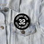 Mama Jersey Nummer Button<br><div class="desc">Freuen Sie sich auf Ihr Lieblings-Sportteam, Ihren Fußballspieler oder zeigen Sie einfach Ihren Schulstolz mit einem personalisierten Spirituosenknopf! Fügen Sie Ihren Schulnamen hinzu oder personalisieren Sie ihn mit einem Spielernamen und Jersey-Nummer. Ideal für Fußball, Basketball, Baseball und Fußball! Erstellen Sie individuelle Buttone für das ganze Team, Cheerleader, Eltern und Geschwister,...</div>