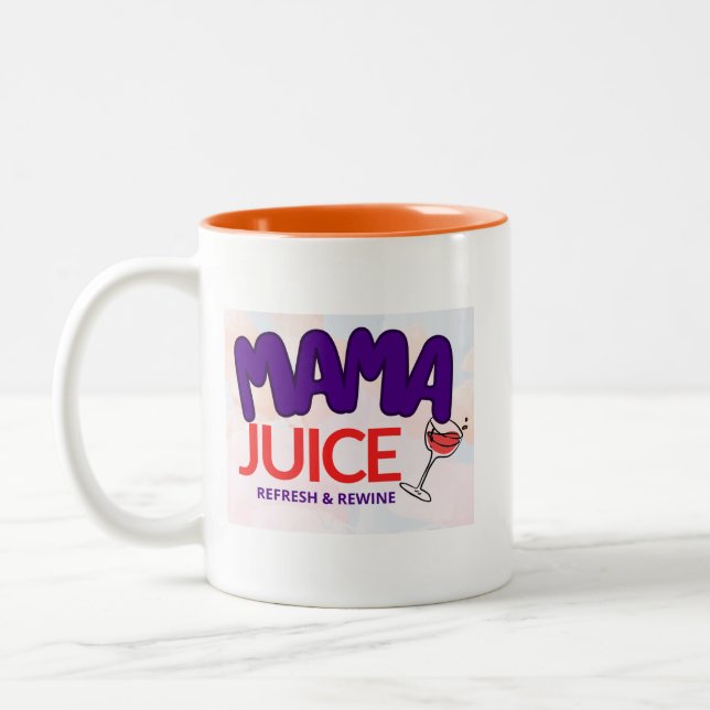 MaMa Juice - Nachbereitung & Weinbereitung Zweifarbige Tasse (Links)