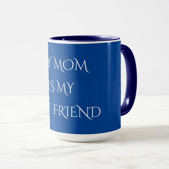 "MAMA" Kaffee oder Tee ZWEI TONED Tasse. Tasse (VorderseiteRechts)