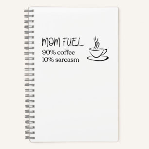 Mama-Kaffee-Silhouette Notizbuch