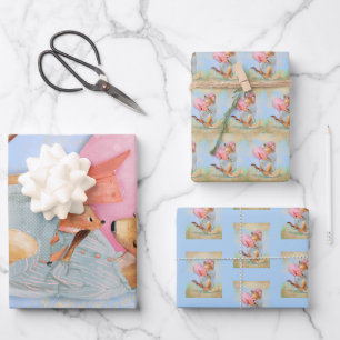 Mama Kangaroo mit Joey Geschenkpapier Set