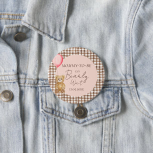 Mama kann schon frühzeitig auf die Baby-Dusche war Button