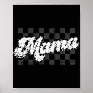 Mama Kariert Vintage Muttertag Mama Frauen  Poster