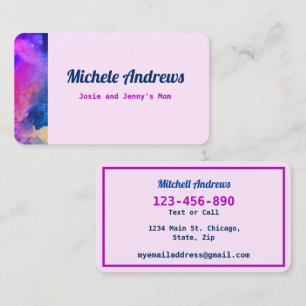 Mama-Kartenkartentext wiedergeben Visitenkarte