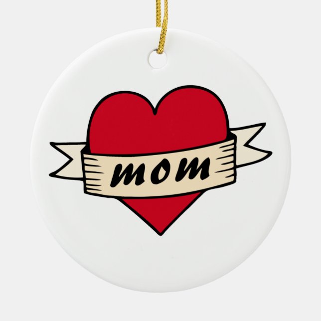 Mama Keramik Ornament (Vorne)