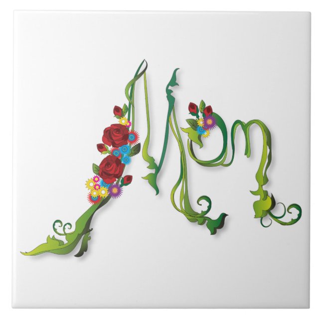 Mama Keramik Tile Fliese (Vorderseite)