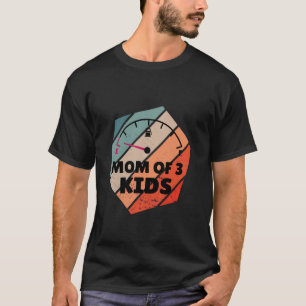 Mama Kinder müde Kraftstoffspur leere Erschöpfung T-Shirt