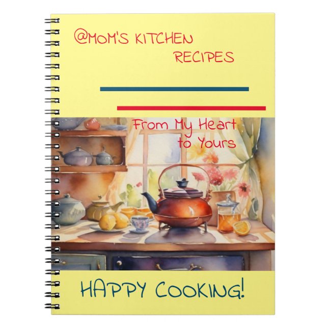 @Mama Kitchen Recipes Spiral Notebook Notizblock (Vorderseite)