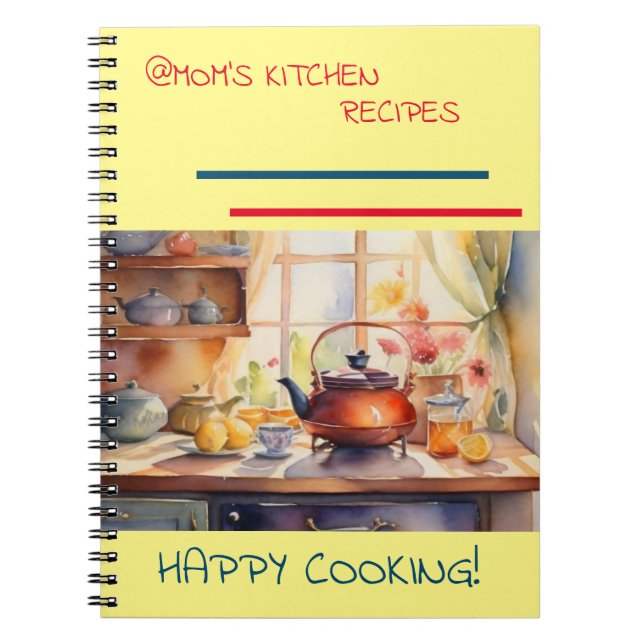 @Mama Kitchen Recipes Spiral Notebook Notizblock (Vorderseite)