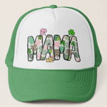 Mama Kleeblatt St Patricks Day Trucker Hat - C006