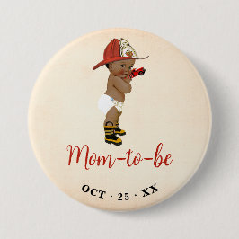 Mama, kleine OM Feuerwehrmännchen Kinderdusche zu Button