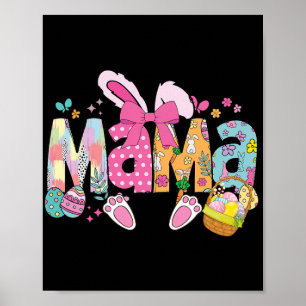 Mama Kokette Bogen Hase Ostern Lustig Mama Mami Gl Poster