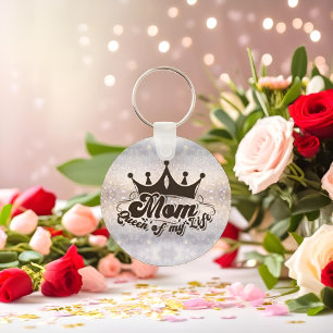 MAMA Königin meines Lebens Glitzer Schlüsselanhäng Schlüsselanhänger