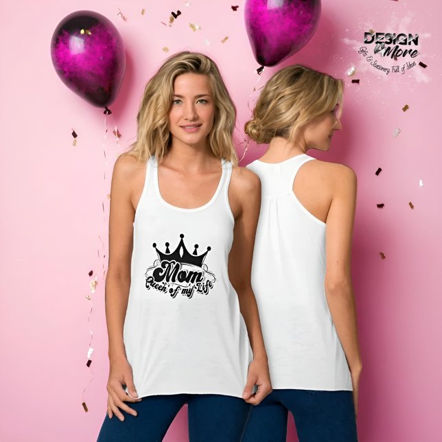 MAMA Königin meines Lebens Weiße Frauen Tank Top (Von Creator hochgeladen)