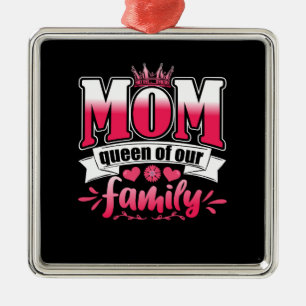 Mama Königin unserer Familie Ornament Aus Metall