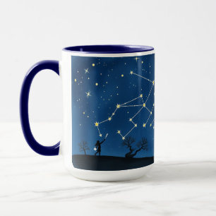 Mama-Konstellation Lachfalten Karte  Tasse