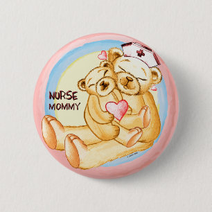 Mama-Krankenschwester Button