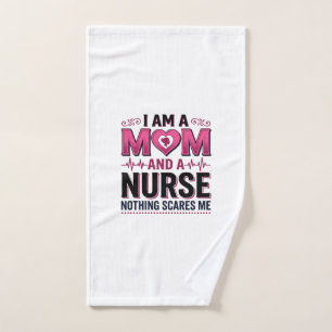 Mama Krankenschwester Nichts schreckt mich Vintage Handtuch