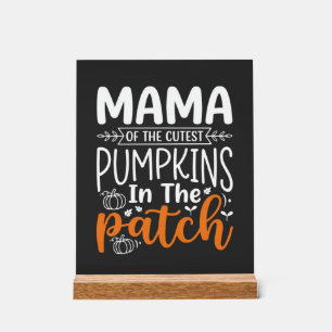 Mama Kürbisse Patch Halloween Design_1 Acrylschild