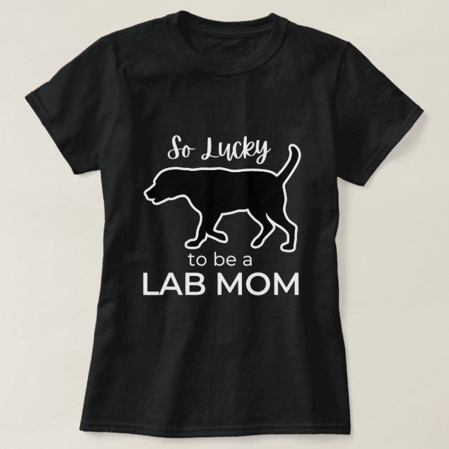 Mama Labrador Retriever Lucky St Patrick T-Shirt (Design vorne)