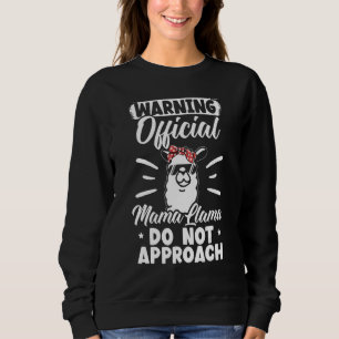 Mama Lama Liebe Lama Alpaka Tier Sweatshirt