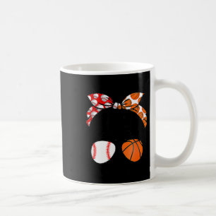 Mama Leben Baseball Basketball Mama unordentlicher Kaffeetasse