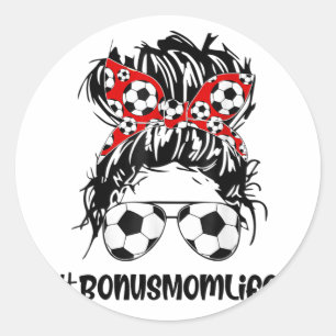 Mama Leben Fußball Bonus Mama Muttertag Ungordnete Runder Aufkleber