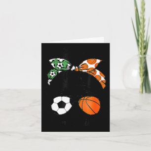 Mama Leben Fußball und Basketball unordentliche Fr Karte